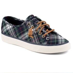 Sperry Seacoast Tartan Plaid Boat Shoes Sneakers Size 9 Nautical Preppy Cruise